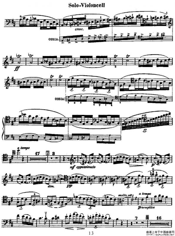 Dvorak - Cello Concerto（德沃夏克-大提琴协奏曲 [大提琴谱]）