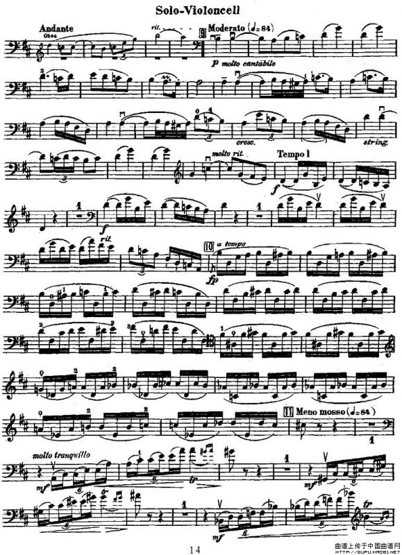 Dvorak - Cello Concerto（德沃夏克-大提琴协奏曲 [大提琴谱]）