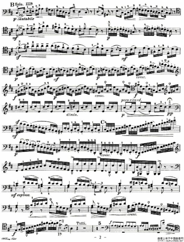 J. Haydn Concerto in D Major（海顿D大调大提琴协奏曲 [大提琴谱]）