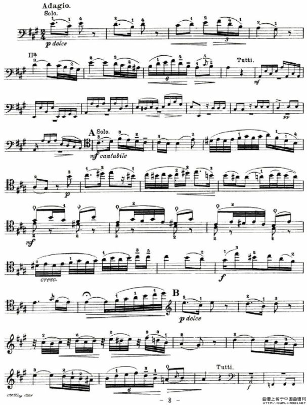 J. Haydn Concerto in D Major（海顿D大调大提琴协奏曲 [大提琴谱]）