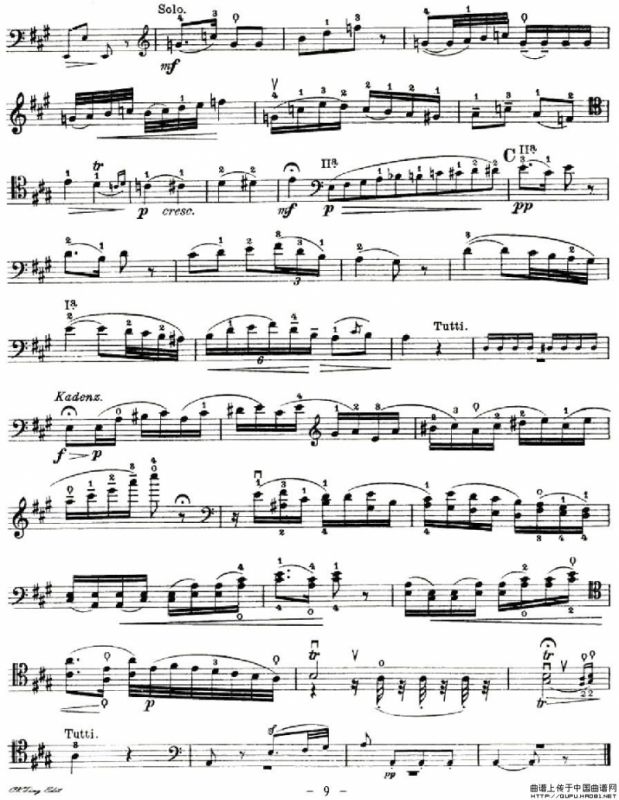 J. Haydn Concerto in D Major（海顿D大调大提琴协奏曲 [大提琴谱]）