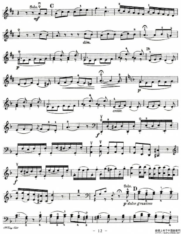 J. Haydn Concerto in D Major（海顿D大调大提琴协奏曲 [大提琴谱]）