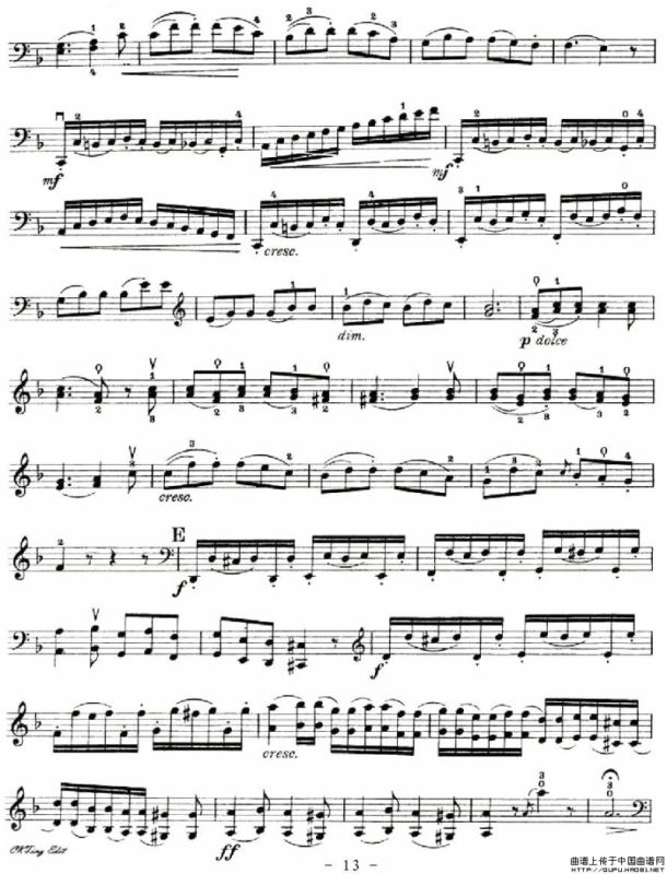 J. Haydn Concerto in D Major（海顿D大调大提琴协奏曲 [大提琴谱]）