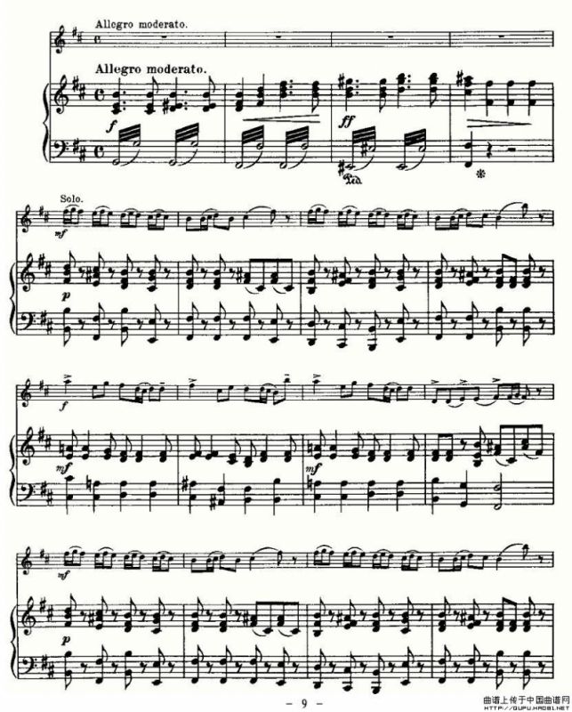 里丁格（Oskar_Rieding)b小调小提琴协奏）