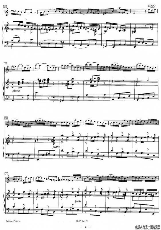 巴赫a小调小提琴协奏曲