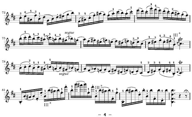 帕格尼尼24首随想曲No.2