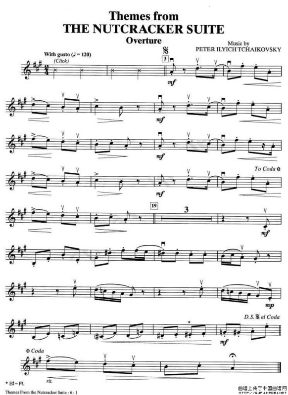 THE NUTCRACKER SUITE（小提琴谱）