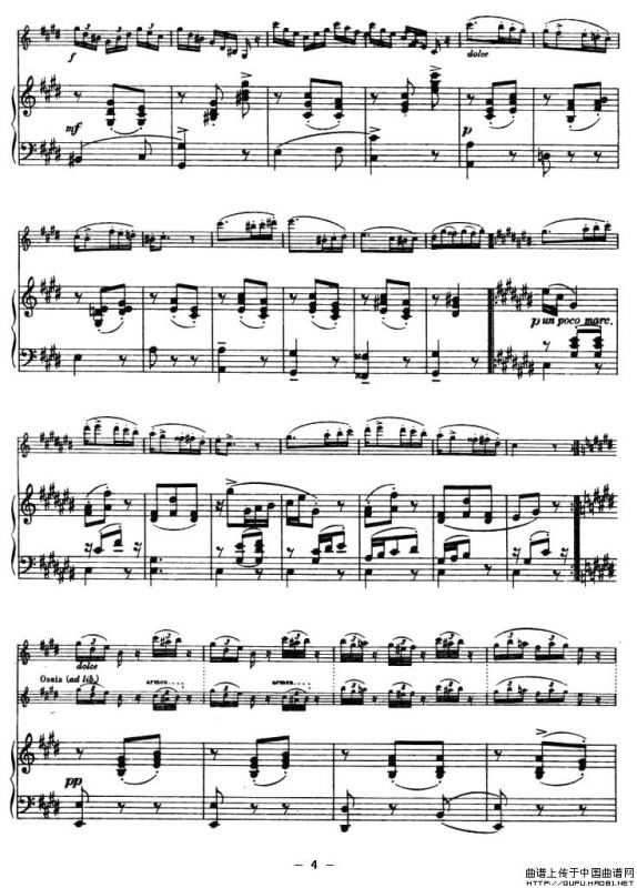 CANTABILE E VALZER（钢琴伴奏小提琴谱）