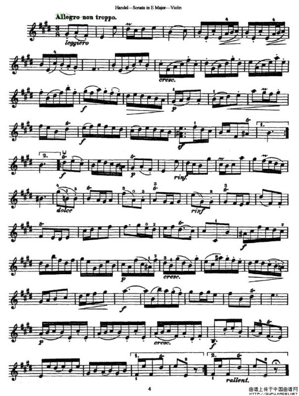 Sonata in E Major