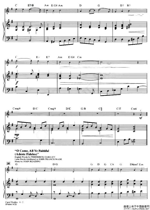 CAROL MEDLEY（钢琴伴奏谱）