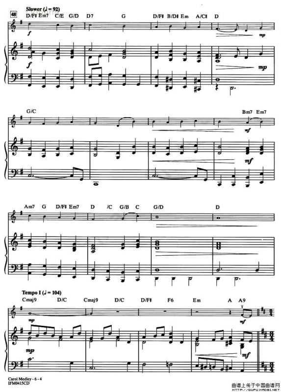 CAROL MEDLEY（钢琴伴奏谱）