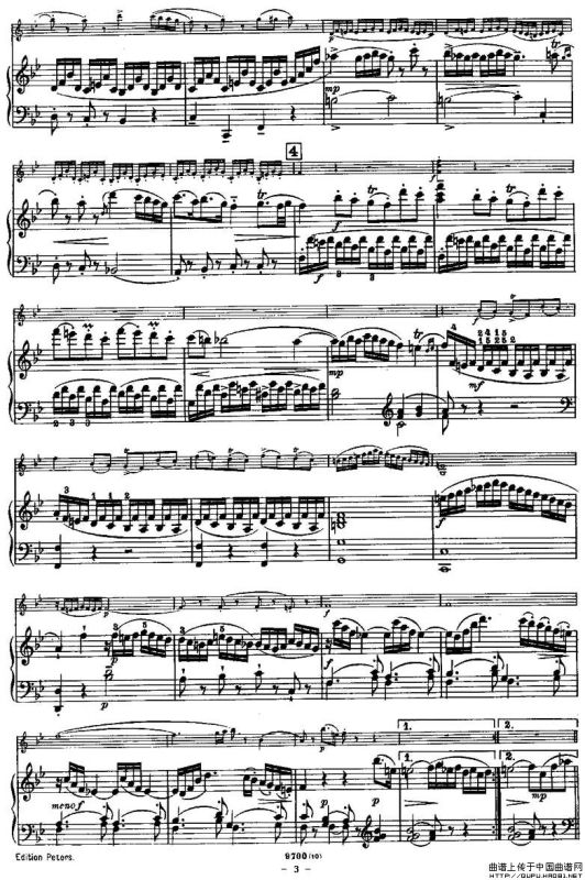 SONATE（奏鸣曲）（小提琴+钢琴伴奏）