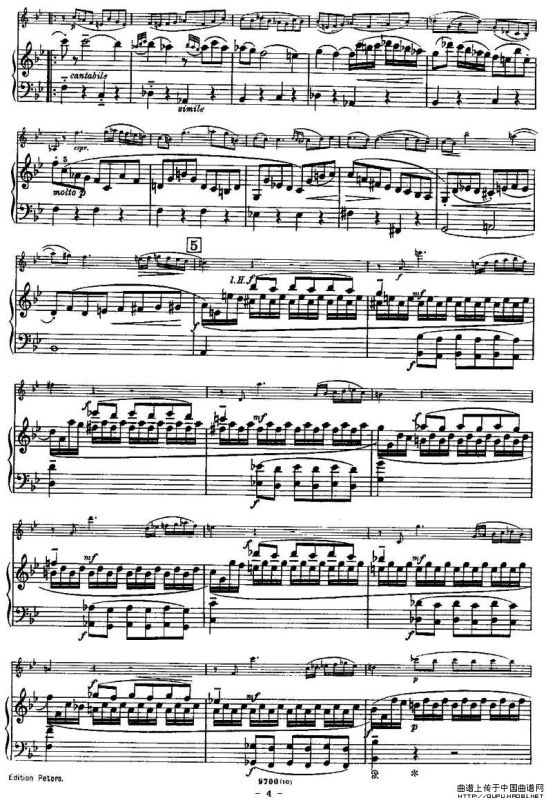 SONATE（奏鸣曲）（小提琴+钢琴伴奏）