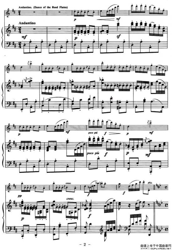 “胡桃夹子”选曲（钢琴伴奏谱）