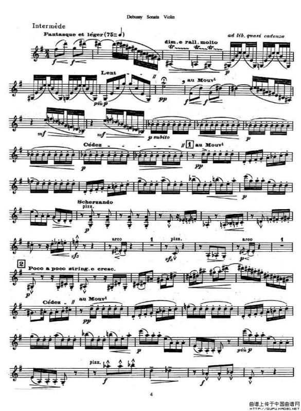 奏鸣曲（Sonata）（ 德彪斯作曲版）