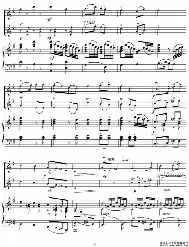 扑蝶舞曲（小提琴二部齐奏＋钢琴）