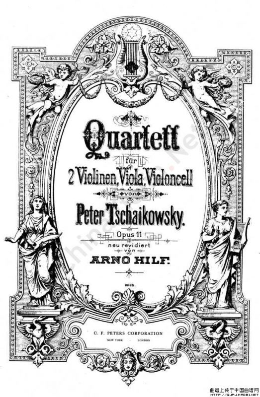 QUARTET No.1 IN D MAJOR Op.11（弦乐四重奏、小提琴分谱）