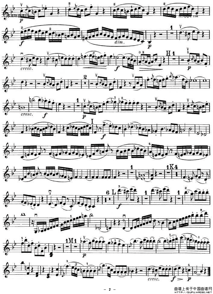 提琴三重奏 第二首 降B大调 K.502 之 Violin TRIO