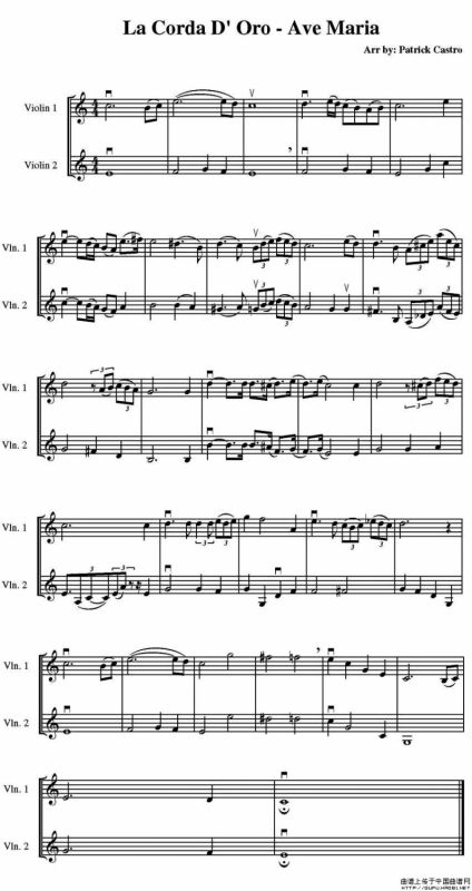 La Corda D Oro - Ave Maria（金弦月下合奏的《圣母颂》）