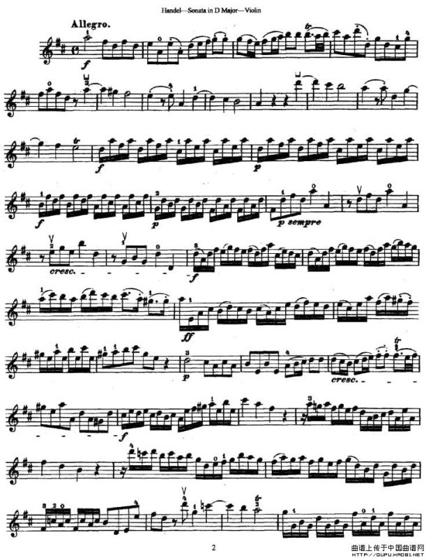 Sonata No.4 in D Major
