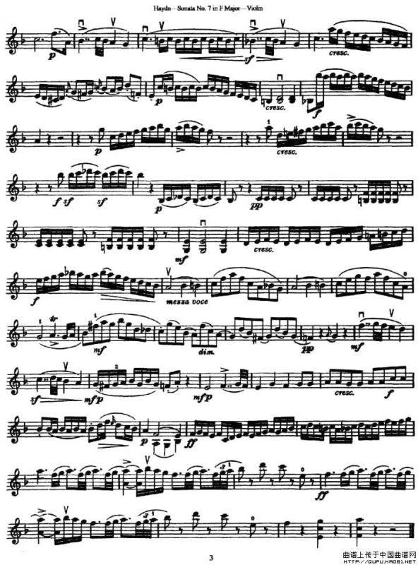 Soata No.7 in F Major