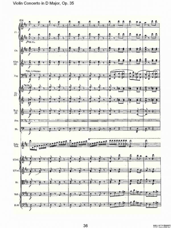 D大调小提琴协奏曲, Op.35第三乐章（二）