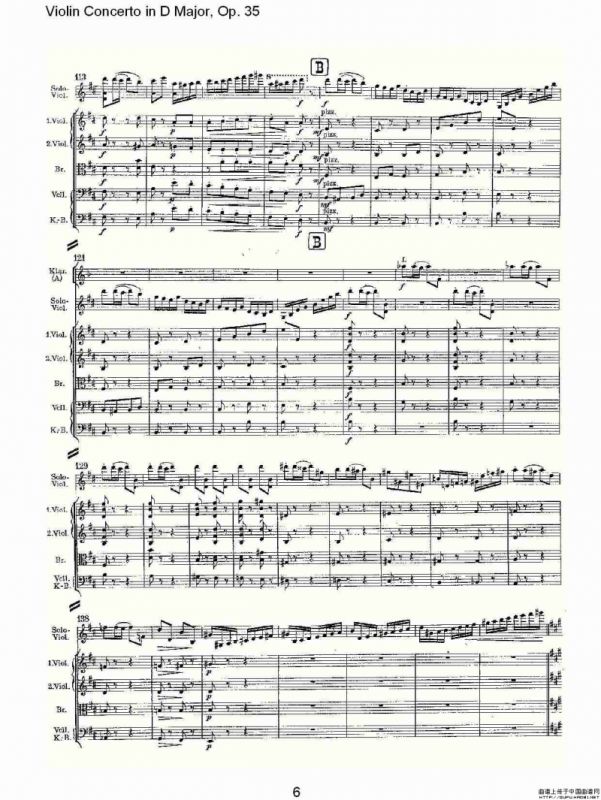 D大调小提琴协奏曲, Op.35第三乐章（一）
