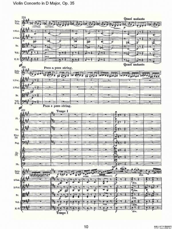 D大调小提琴协奏曲, Op.35第三乐章（一）