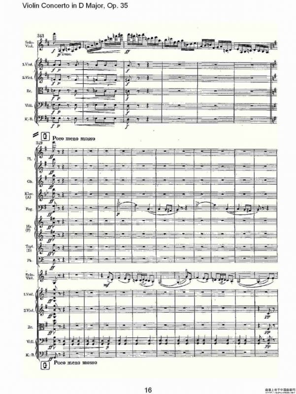 D大调小提琴协奏曲, Op.35第三乐章（一）