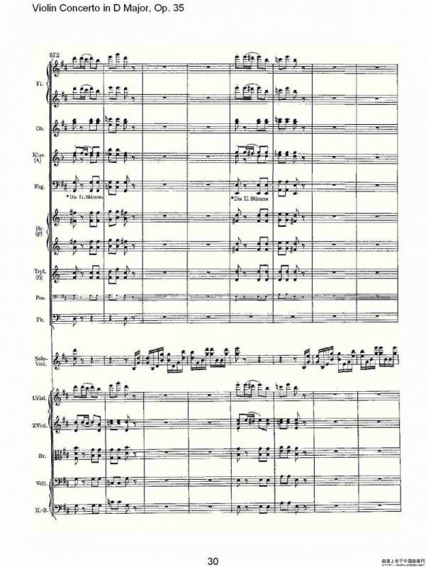 D大调小提琴协奏曲, Op.35第三乐章（一）