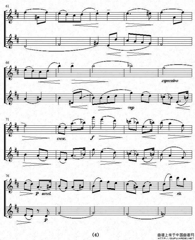 爱的致意（小提琴二重奏）