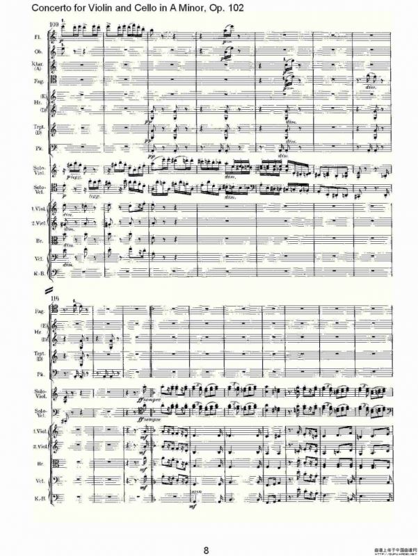 A小调小提琴与大提琴协奏曲, Op.102第三乐章