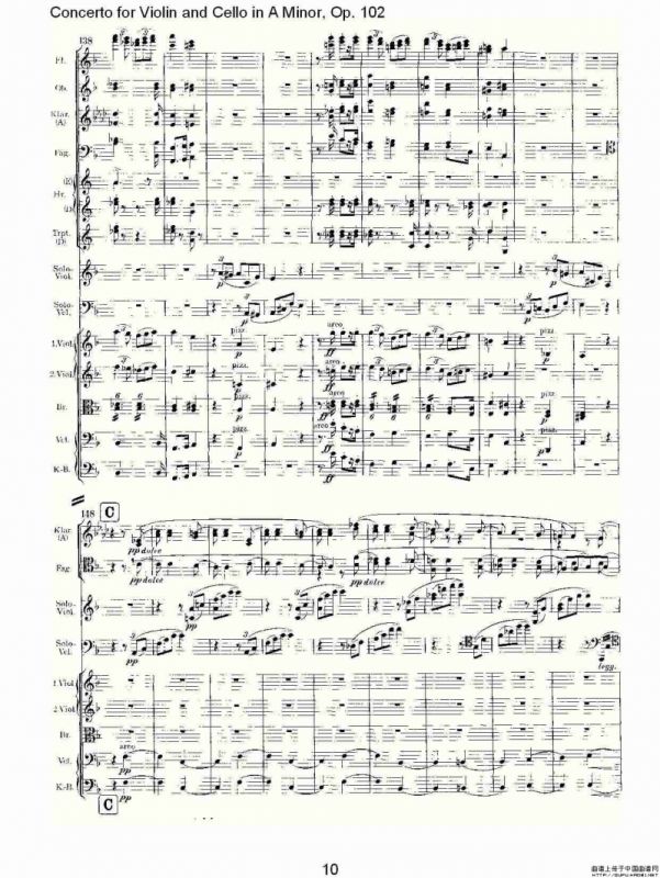 A小调小提琴与大提琴协奏曲, Op.102第三乐章