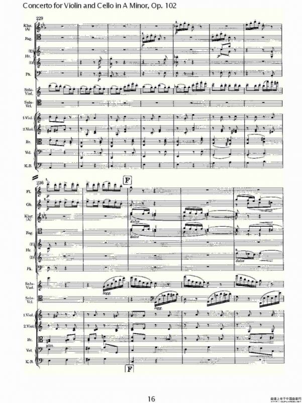 A小调小提琴与大提琴协奏曲, Op.102第三乐章