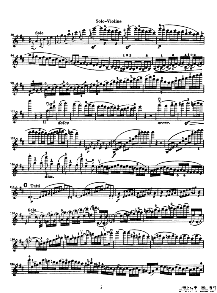 Konzert fur Violine（贝多芬小提琴协奏曲）