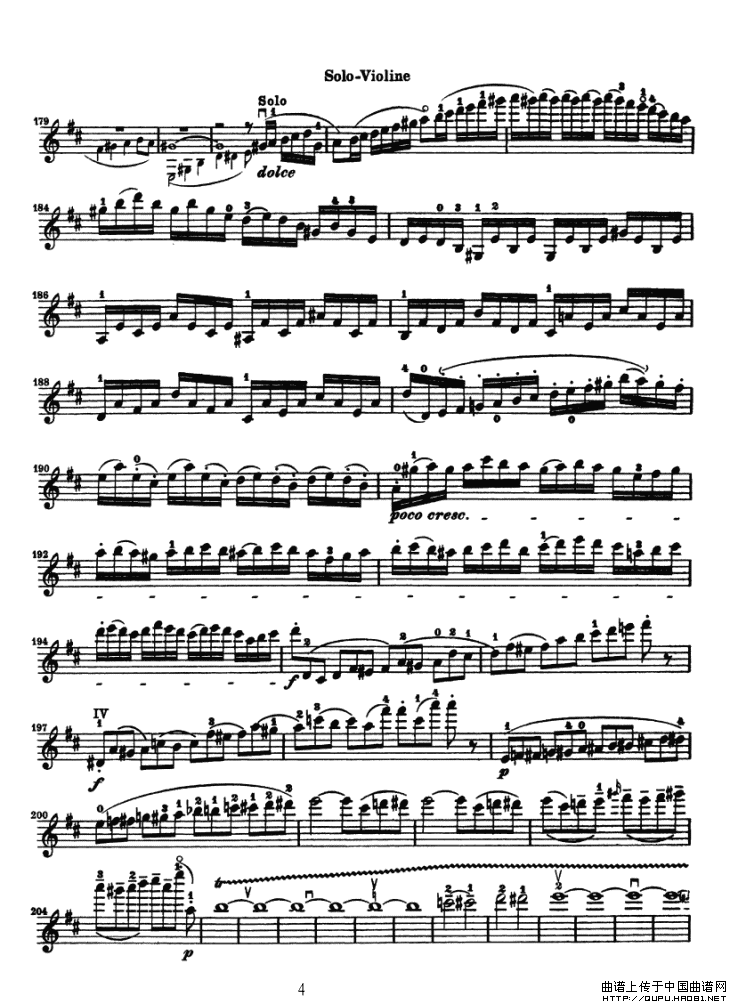 Konzert fur Violine（贝多芬小提琴协奏曲）