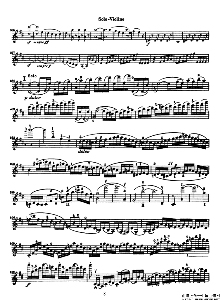 Konzert fur Violine（贝多芬小提琴协奏曲）