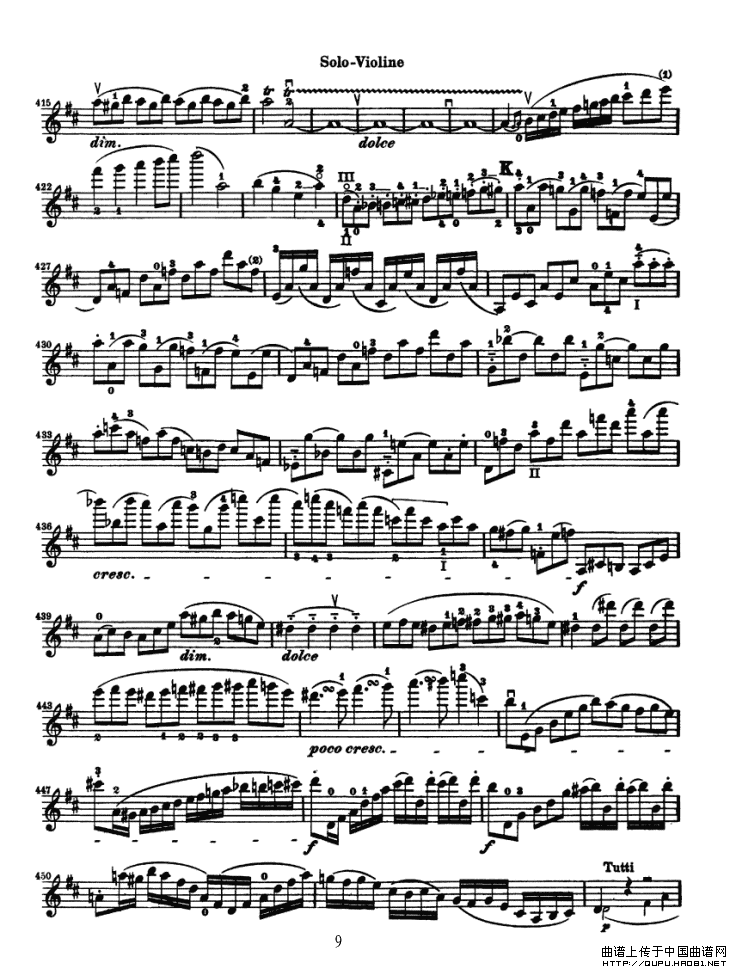 Konzert fur Violine（贝多芬小提琴协奏曲）