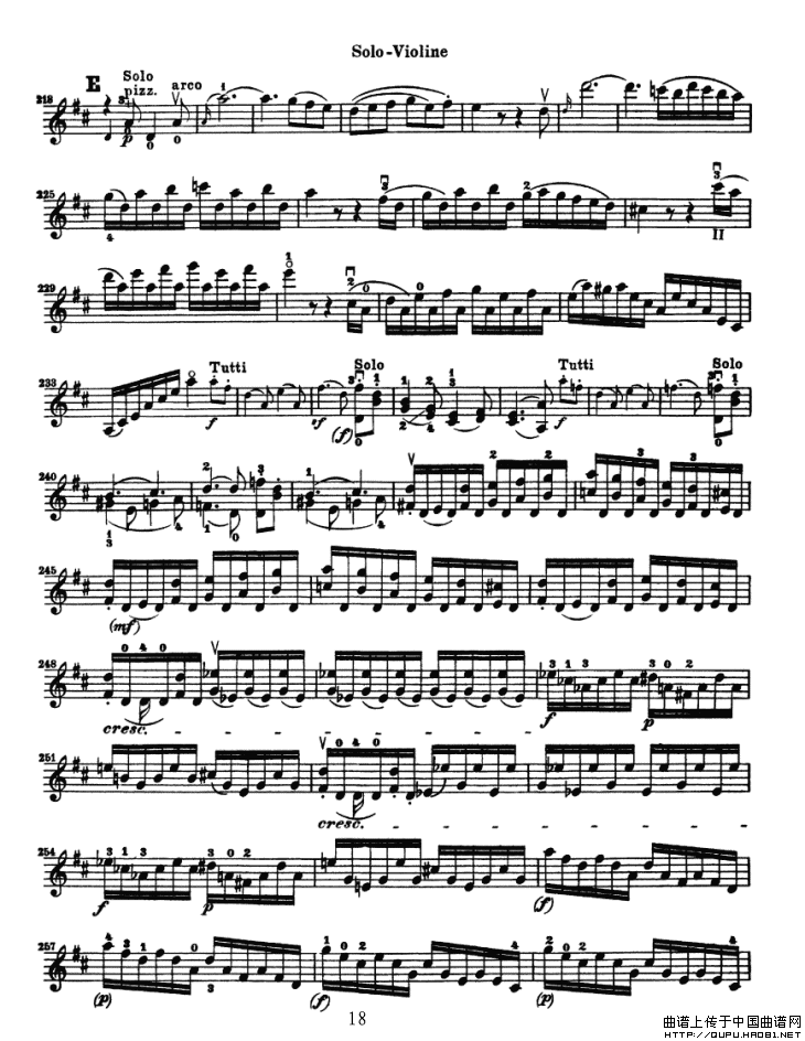 Konzert fur Violine（贝多芬小提琴协奏曲）