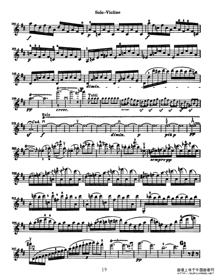 Konzert fur Violine（贝多芬小提琴协奏曲）