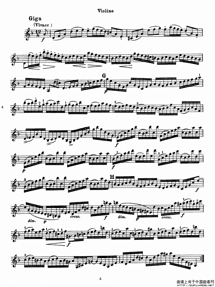 巴赫小提琴变奏曲（二）