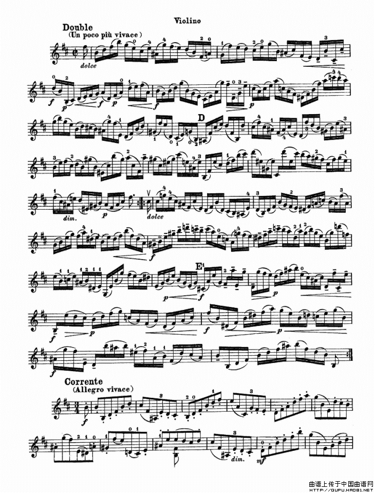 巴赫小提琴变奏曲（一）