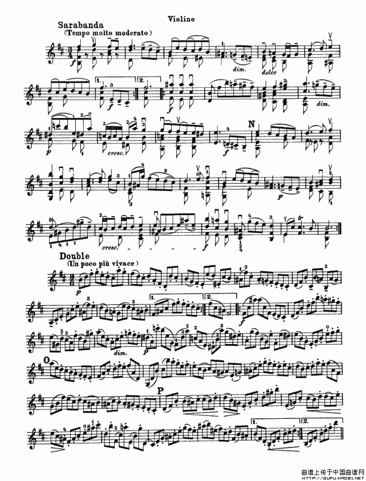 巴赫小提琴变奏曲（一）