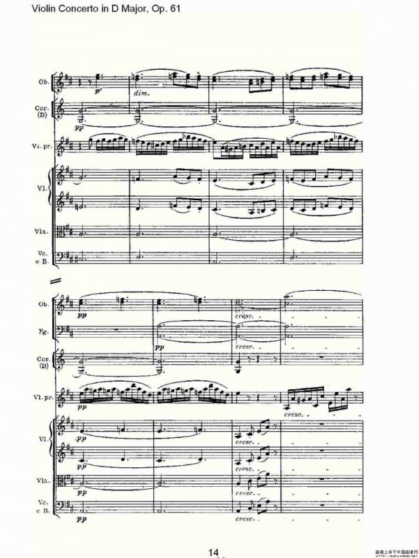 D大调小提琴协奏曲 Op.61第三乐章