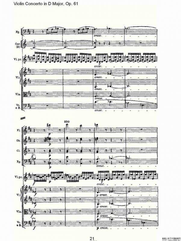 D大调小提琴协奏曲 Op.61第三乐章