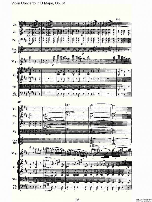 D大调小提琴协奏曲 Op.61第三乐章