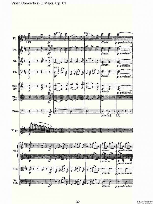 D大调小提琴协奏曲 Op.61第三乐章
