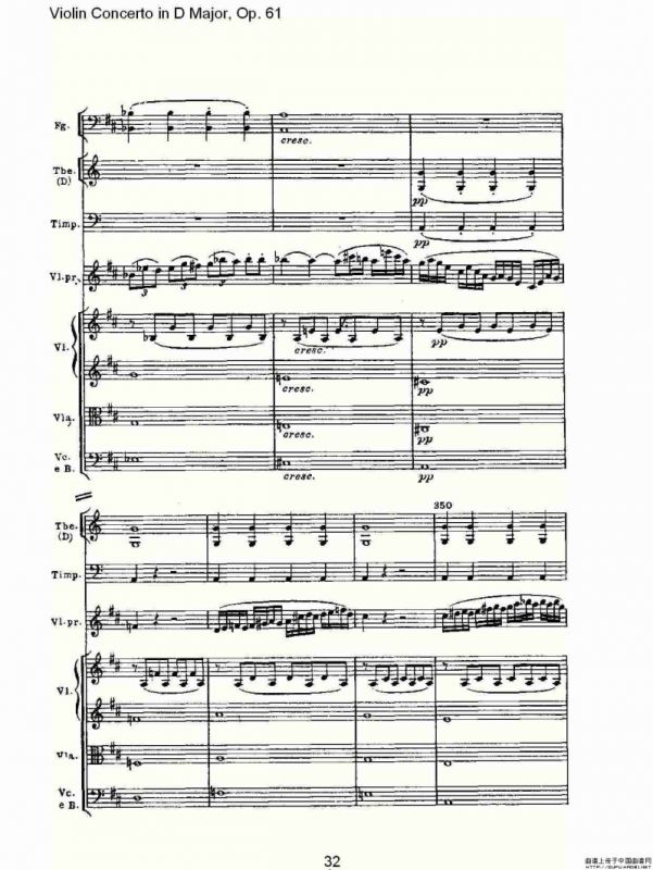 D大调小提琴协奏曲 Op.61第一乐章（二）