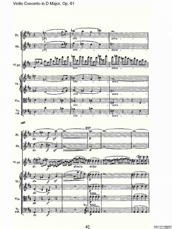 D大调小提琴协奏曲 Op.61第一乐章（二）