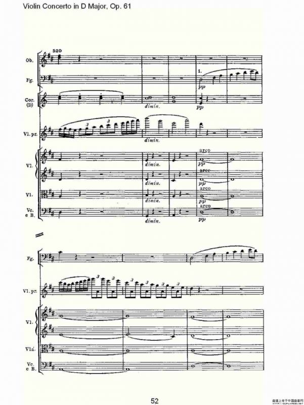 D大调小提琴协奏曲 Op.61第一乐章（二）